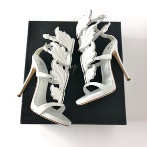 NIB Giuseppe Zanotti Cruel Coline Metal Wing Strappy Sandals 36.5